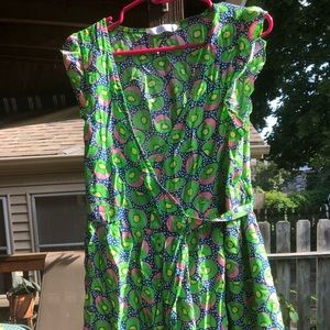 Compania Fantastica (ModCloth) Kiwi wrap dress XL